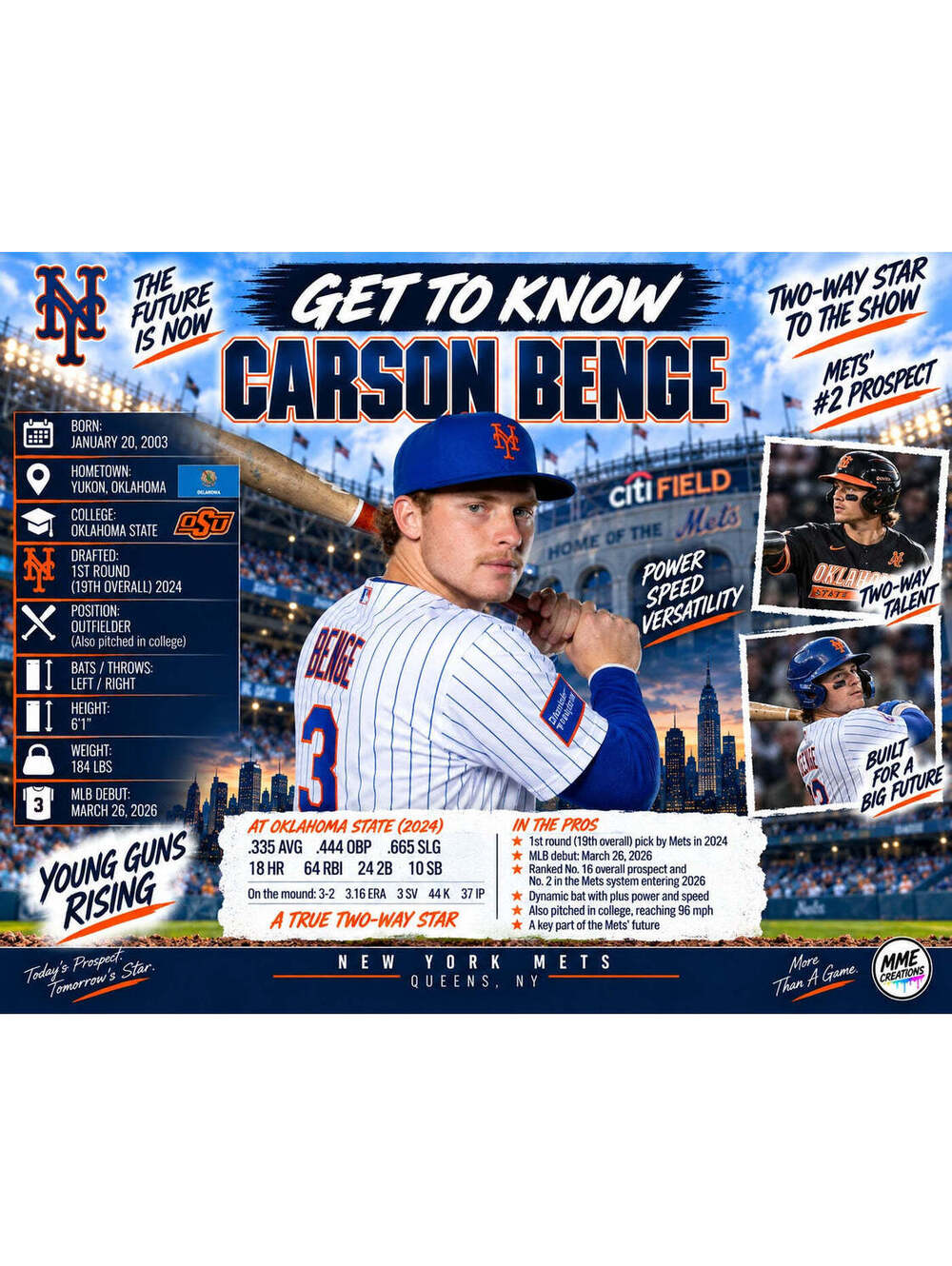 4515 Get to Know Carson Benge | 8x10 Glossy Sports Print